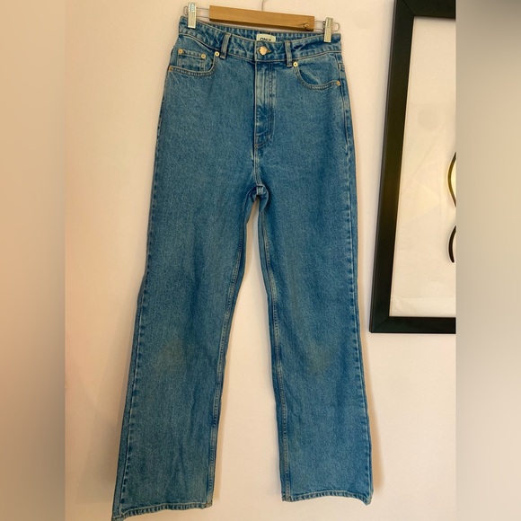 Only Denim - Only Blue Straight Leg Jeans with High Waist